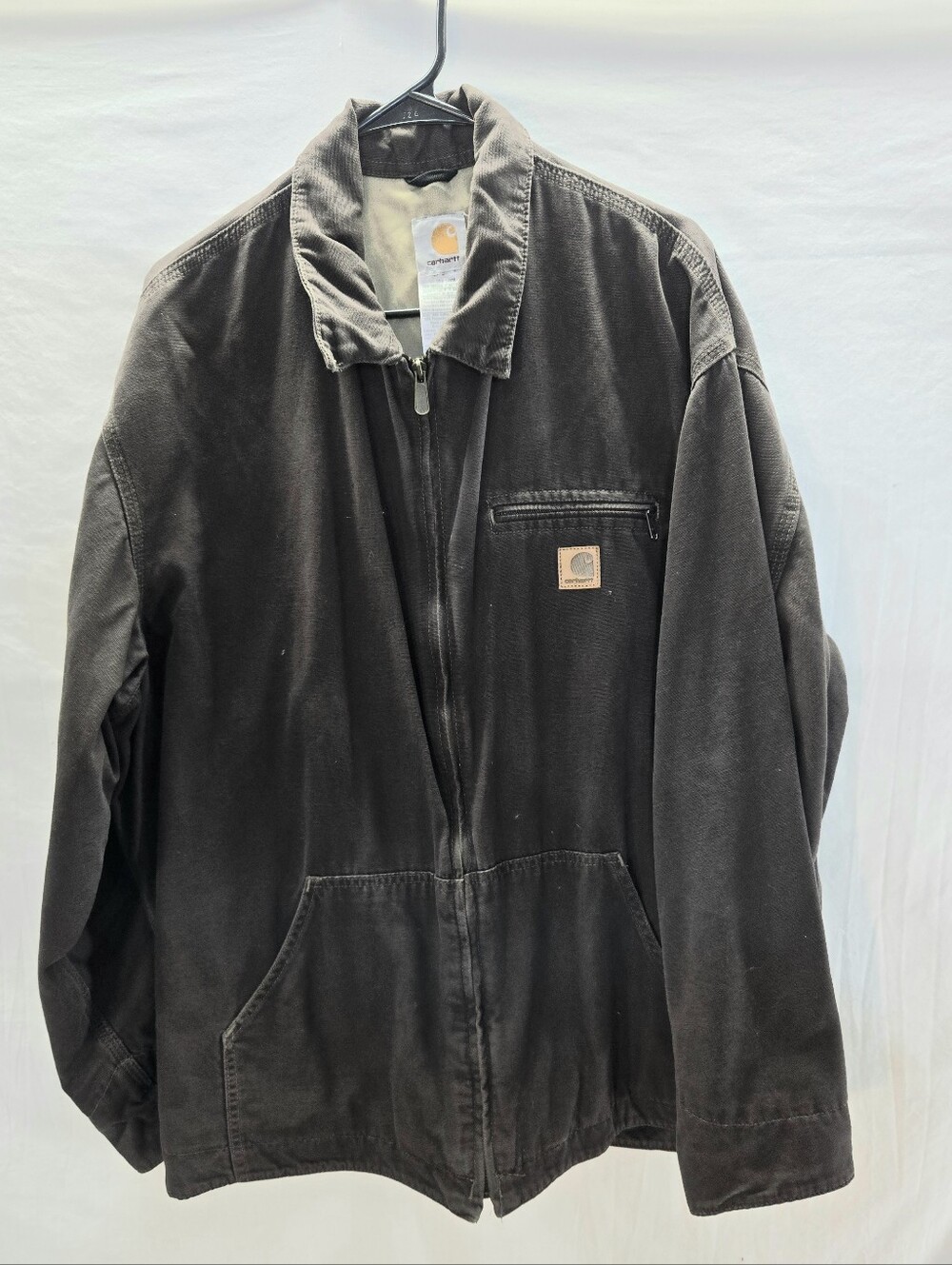 Vintage CARHARTT Men's XL Brown Sandstone Full Zip Canvas Jacket